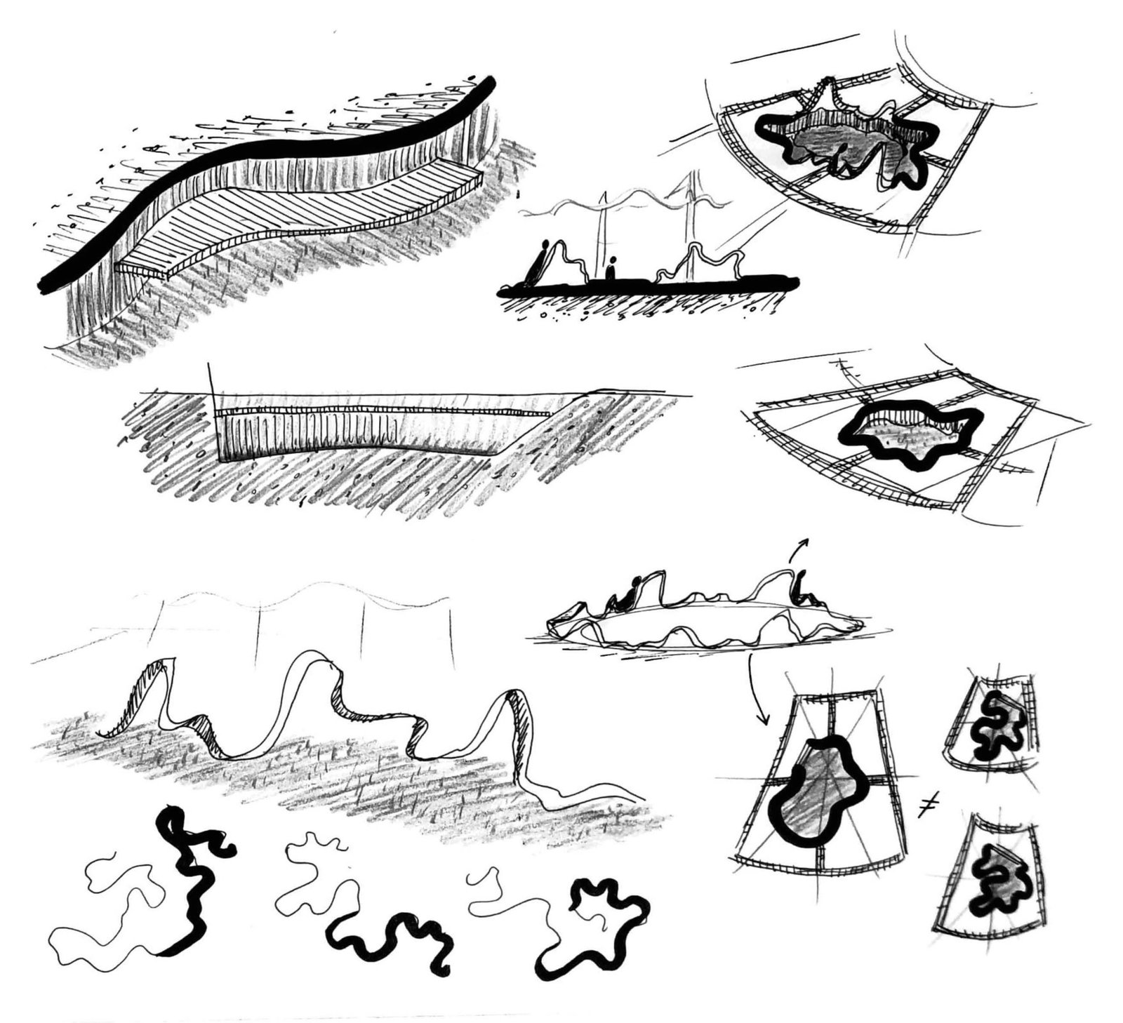 Phase recherche — planche croquis 1