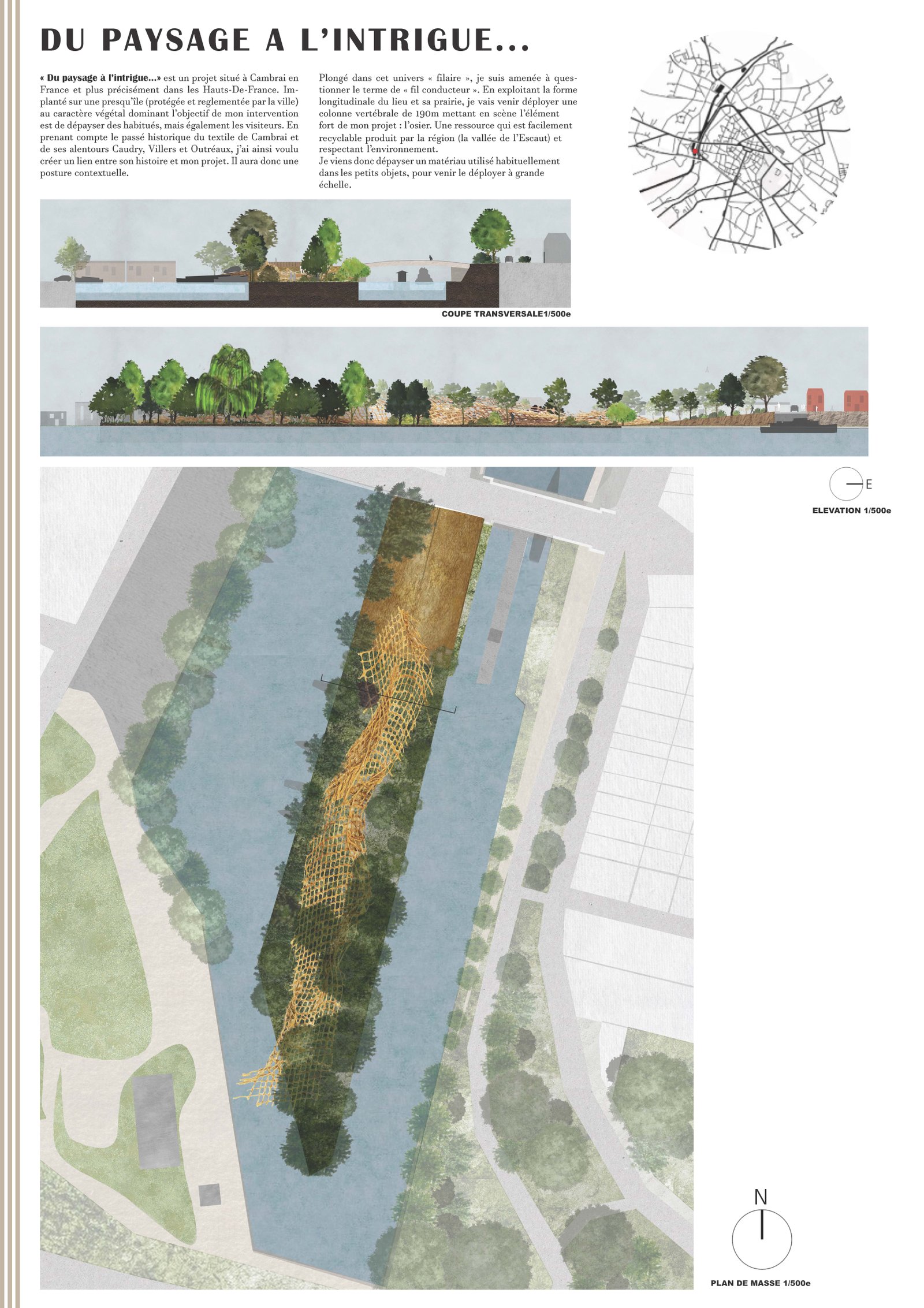 Mise en page globale pour la présentation du projet — Format A1 (planche 1)