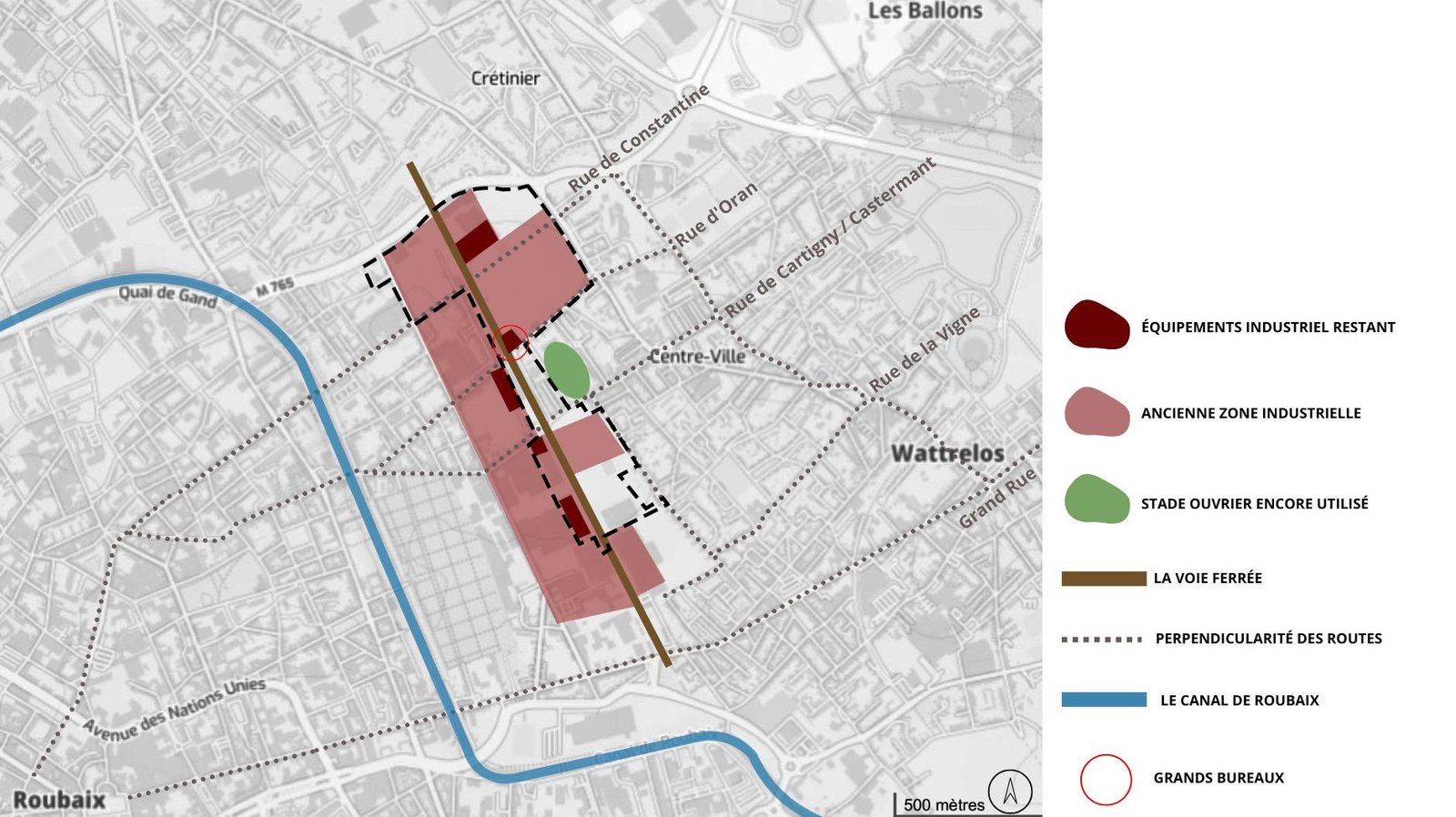 Cartographie — Site industriel de la Lainière
