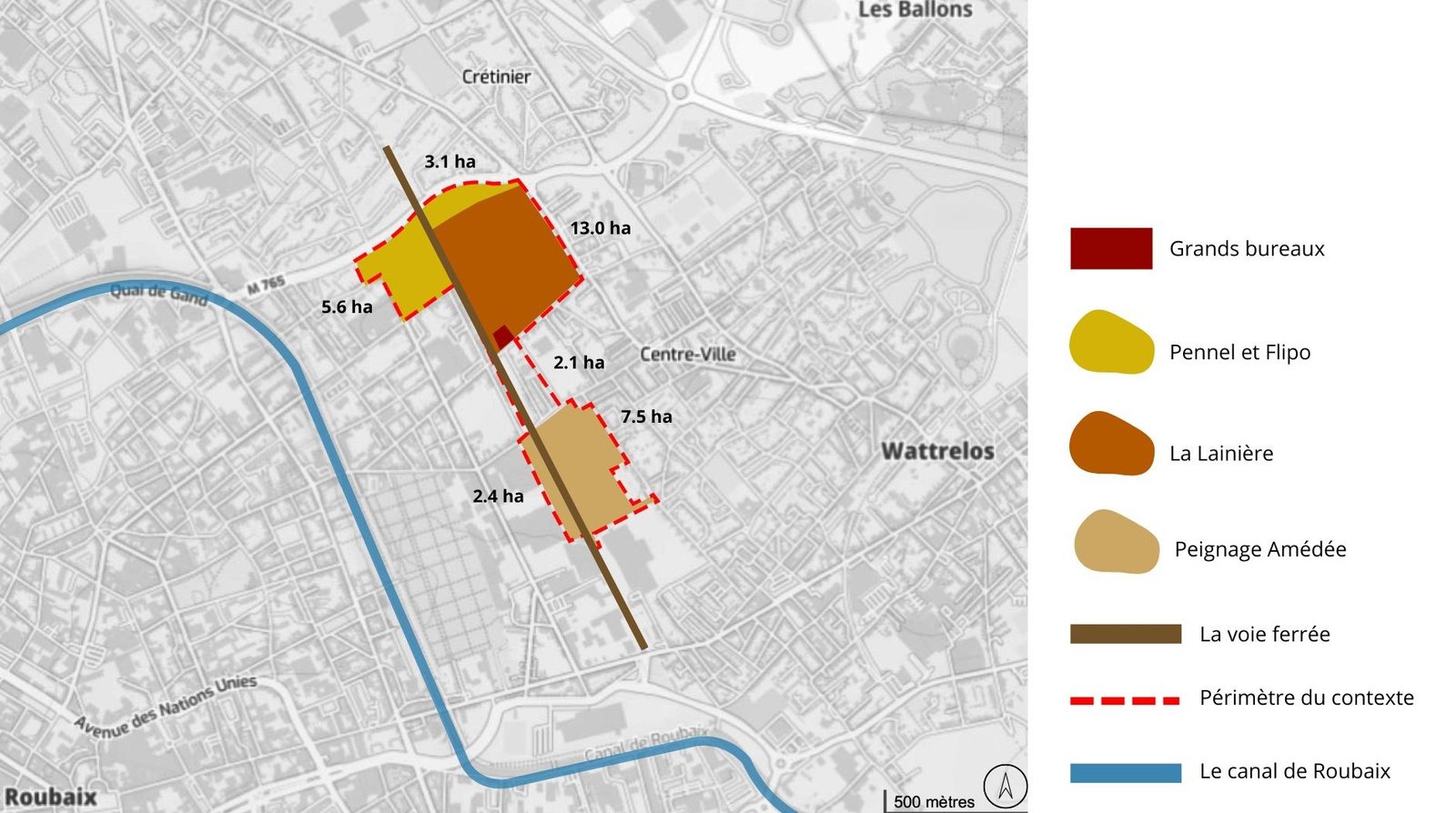 Cartographie du paysage urbain — Périmètre de la Lainière